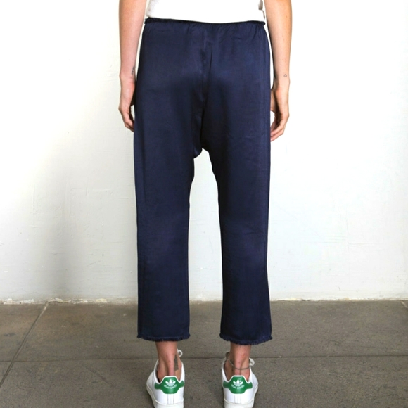 Satin drop crop pant Navy fromVenice Beach Pharoah—Like Jaga designs - Picture 5 of 10